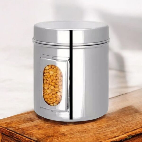 PNB Kitchenmate Stainless Steel Kitchen See Through Storage Canister