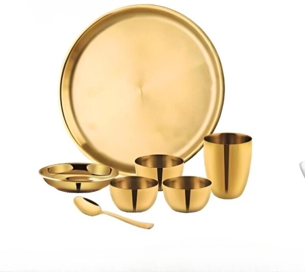 DINNER SET 7U GOLD | PNB | DINNER SET,STEEL | | 7PCS IN SET