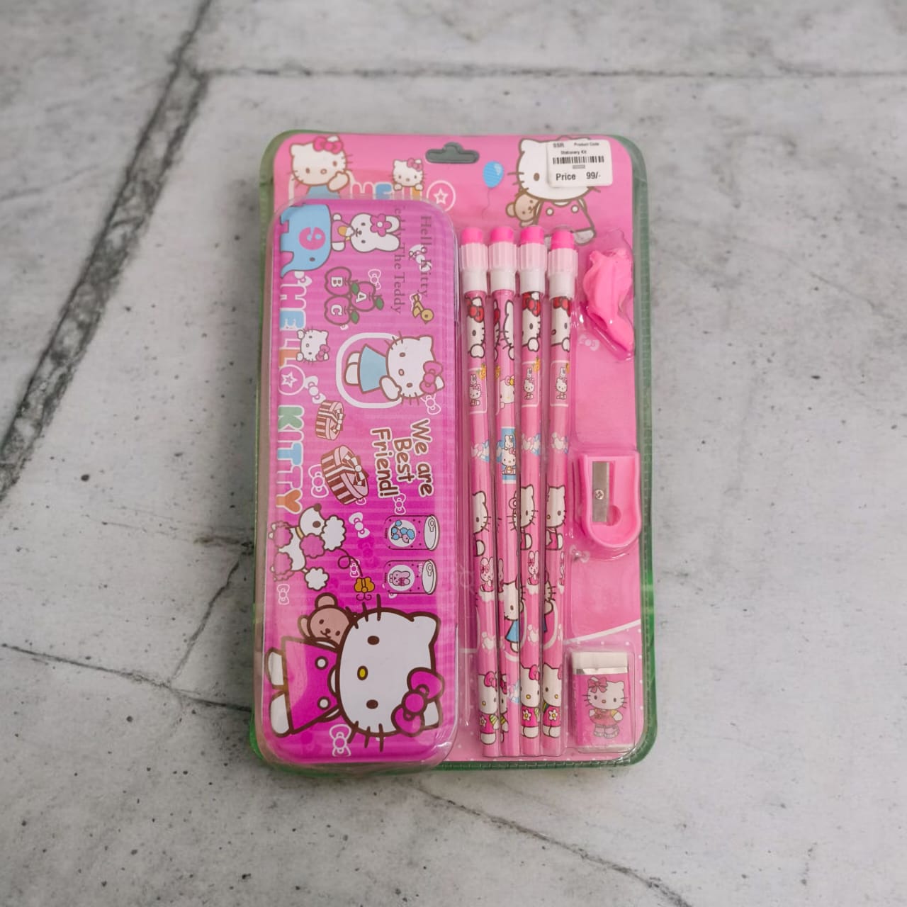 Cartoon Stationery Kit Gift Pack for Kids/Boys/Girls Birthday Return Gifts for Theme Party (Set of 1, Hello Kitty)