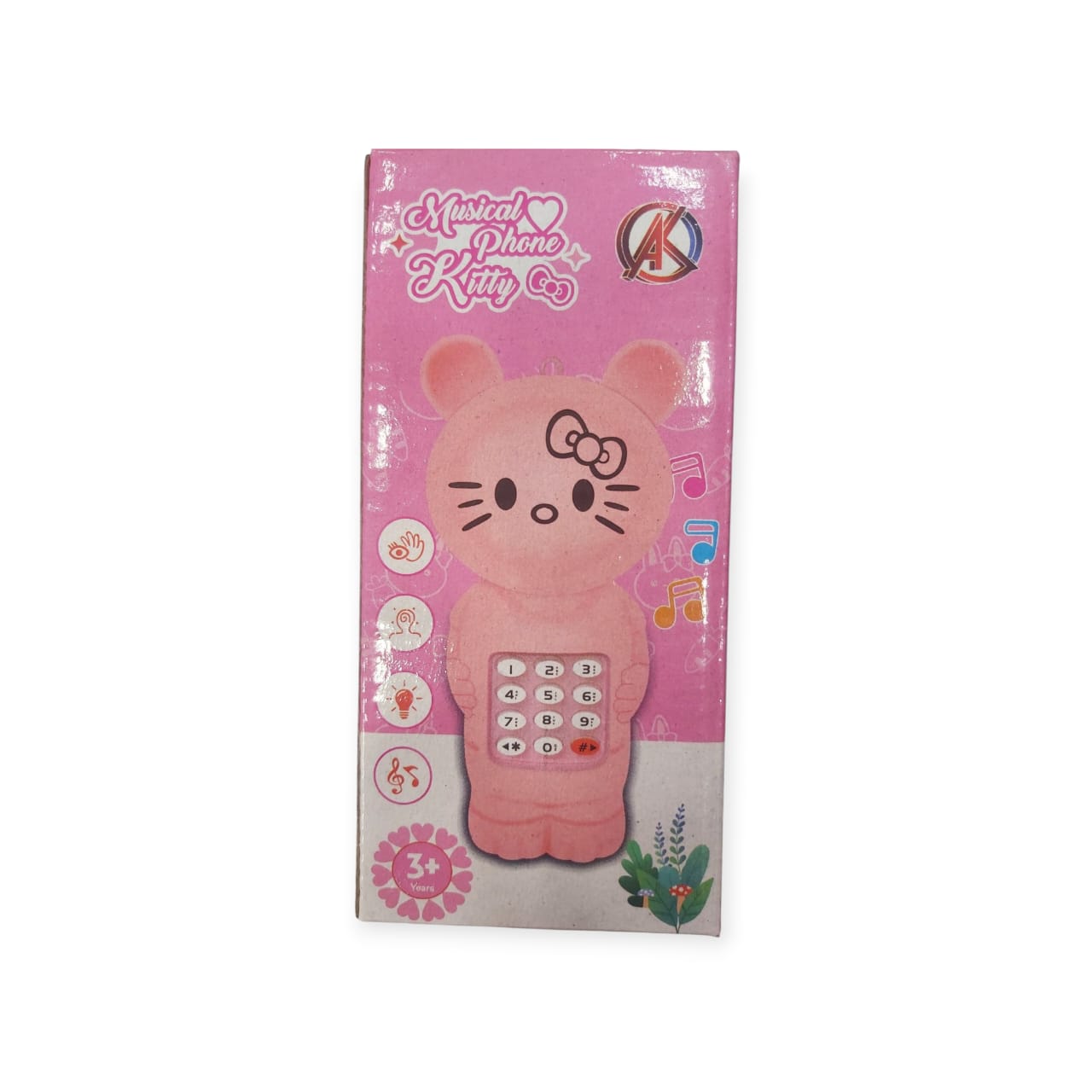 Musical Phone Kitty Phone For Baby Mobile Learning Toy, Birthday Gifts for Baby (Multicolor)