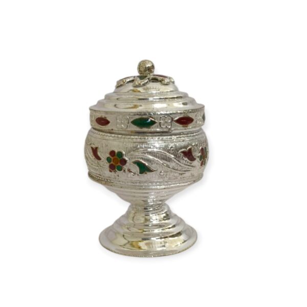 GERMAN SILVER Pure Silver Chandi Sindoor Dani Box for Womens kumkum Box