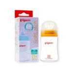 Pigeon Medium Flow Anti Colic Soft Silicone Nipple BPA Free Wn3 Pp Nursing Bottle 160ml Wide Neck Baby Feeding Bottle with Plus Type Nipple
