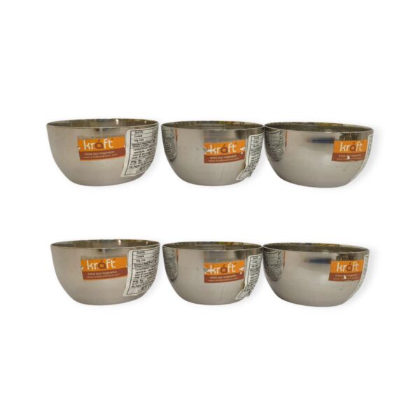 Kraft Stainless Steel Bowl Set – Pack of 6 | Durable, Elegant & Everyday Essential
