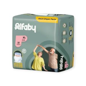 Alfaby Baby Diapers | leak proof super dry and super comfy pants – XL (35-60 Inches - 10 Pants)