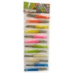 Heroware Peeling Knife Set – 12 Colorful Stainless Steel Peelers for Effortless Prep